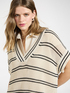 Cotton blend striped jumper image number 3