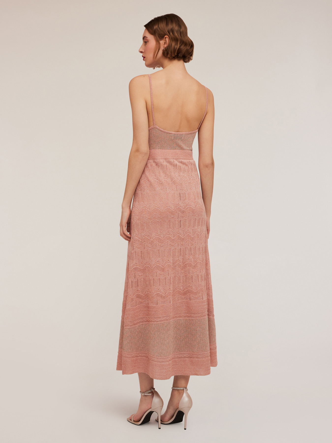 Vestito lungo in maglia lavorata lurex image number 1