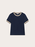T-shirt avec bordures en maille image number 4
