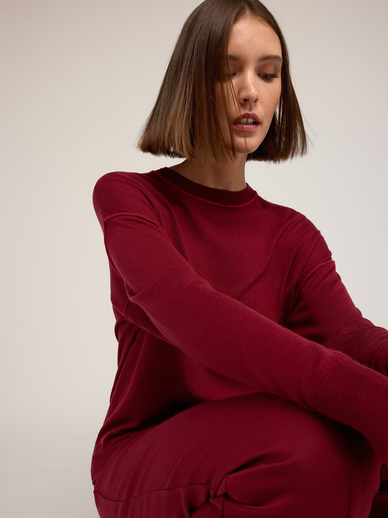 Silk blend sweater image number 3