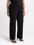 Gerade geschnittene Hose aus leichtem Popeline image number 2