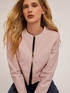 Collarless jacket in coated fabric image number 0