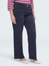 Pantaloni Straight Fit in cotone image number 2