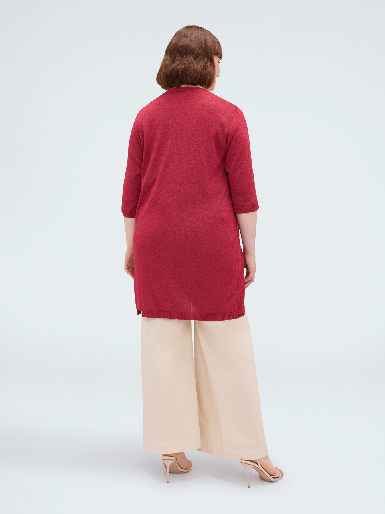 Long cardigan in viscose blend image number 1