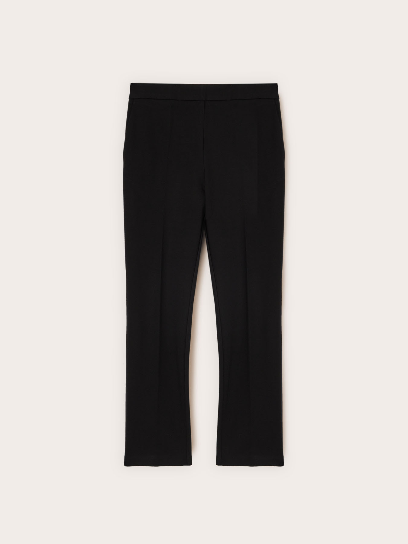 Regular fit trousers in milano stitch image number 3