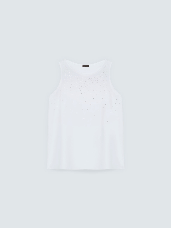 Top mit leuchtenden Applikationen