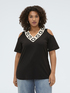 Modal jersey T-shirt with V-neck image number 0