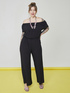 LENZING™ ECOVERO™ viscose jumpsuit with flounce image number 4