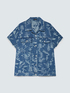 Jeanshemd mit Jacquard-Blattmuster image number 1