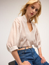 Striped muslin oversized blouse image number 3