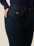 Jeans skinny in denim con dettaglio fibbia image number 2