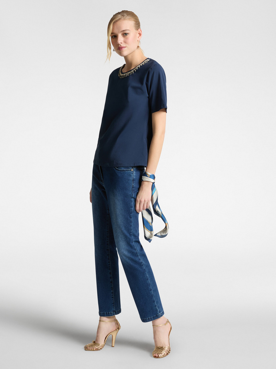 5 pocket jeans, kick flare, "Florence"