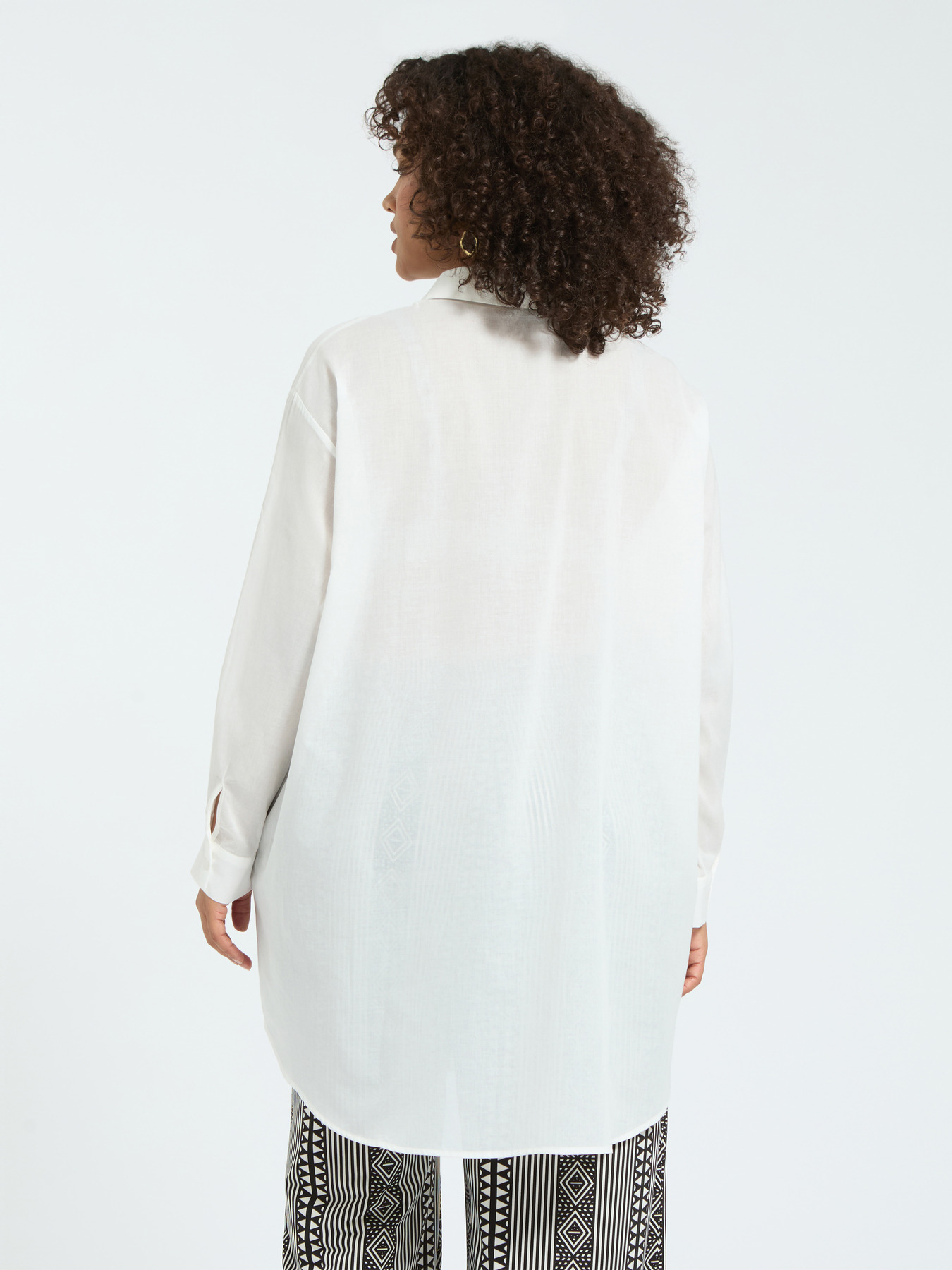Camicia lunga in cotone image number 1