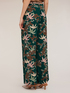 Decò patterned palazzo trousers with pleats image number 1