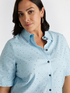 Camicia in lino stretch con borchie image number 3