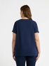 T-shirt with printed insert image number 1