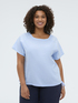 T-shirt in misto lino image number 2