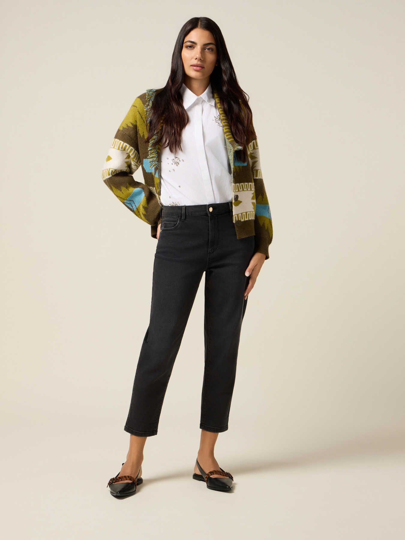 Jeans boyslim nero image number 0