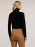 Turtleneck sweater with rhinestones image number 1
