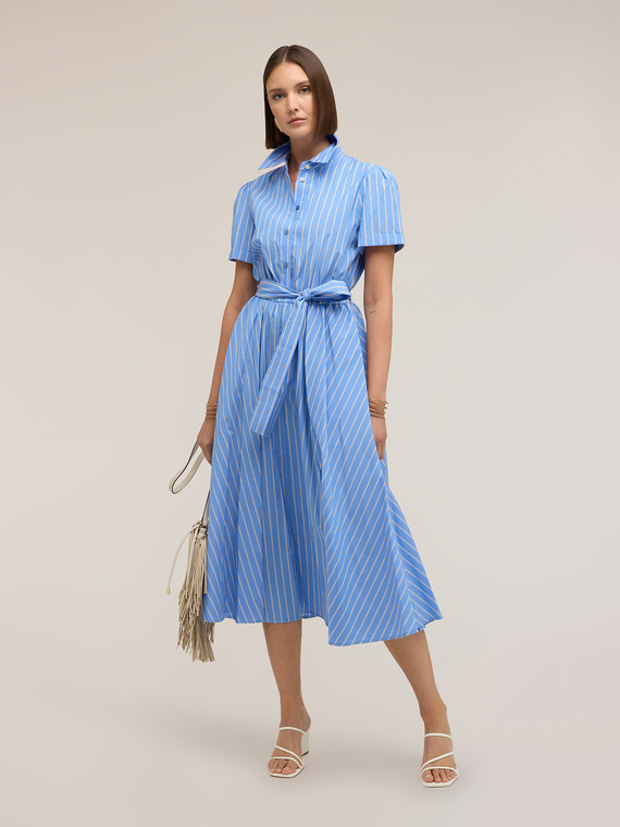Robe chemisier &agrave; rayures