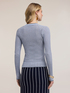 Ribbed knit cardigan with lurex blend image number 1
