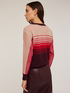 Ribbed sweater with yoke feature image number 1