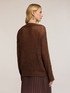 Pull oversize ajouré en mohair image number 1