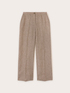 Gestreifte Palazzo-Hose aus Leinen image number 3