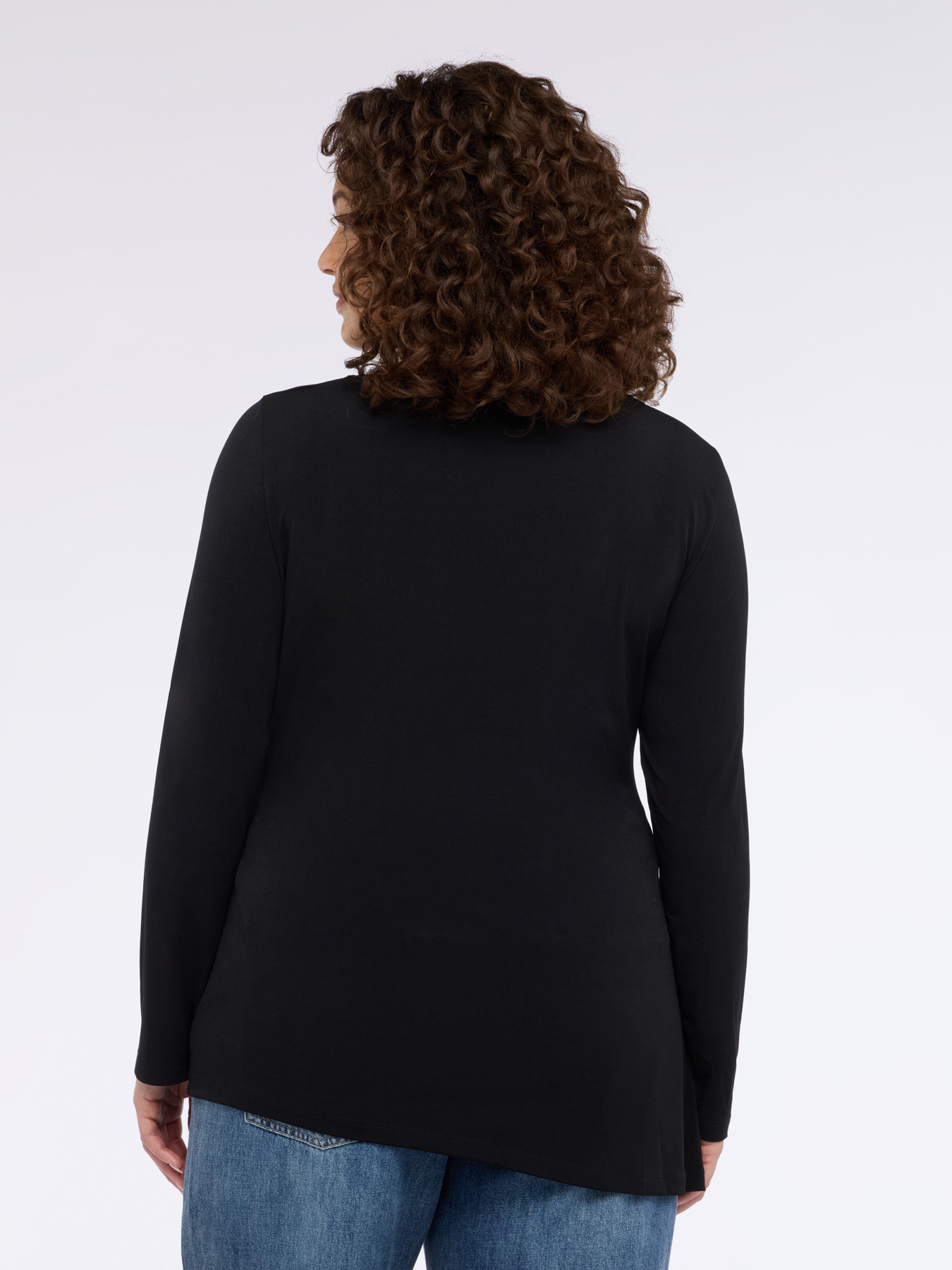 T-shirt avec drap&eacute; et sertissures image number 1