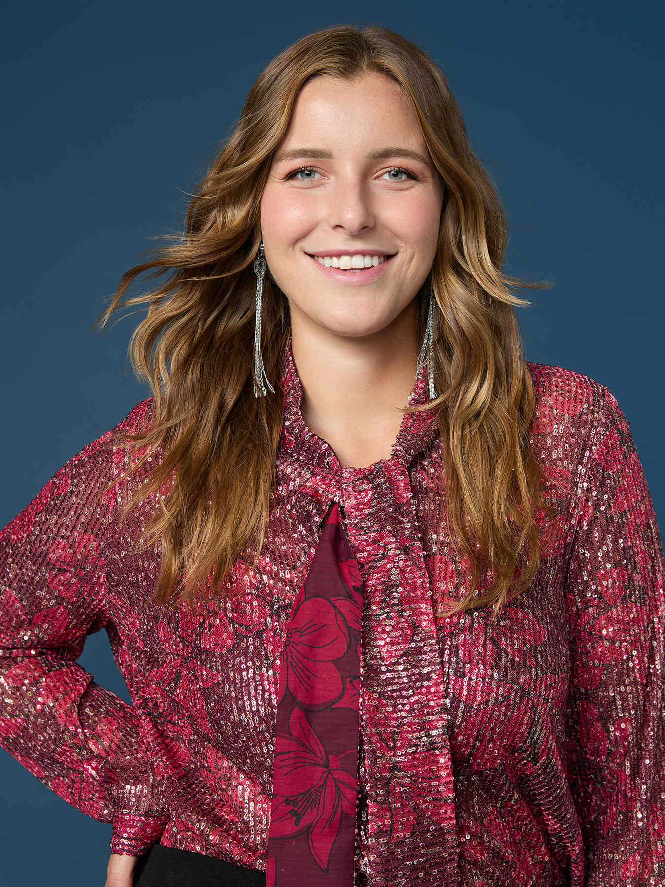 Tüllhemd mit Pailletten image number 0