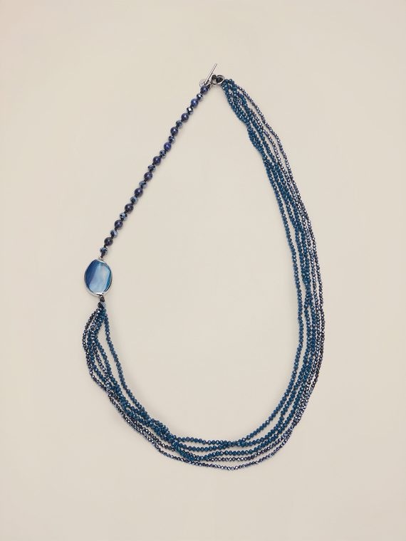 Colier multifir cu element central