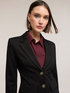 Unlined blazer in milano stitch image number 3