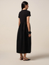 Two-material dress with rhinestones image number 1