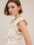 Knitted top with ruffles image number 3