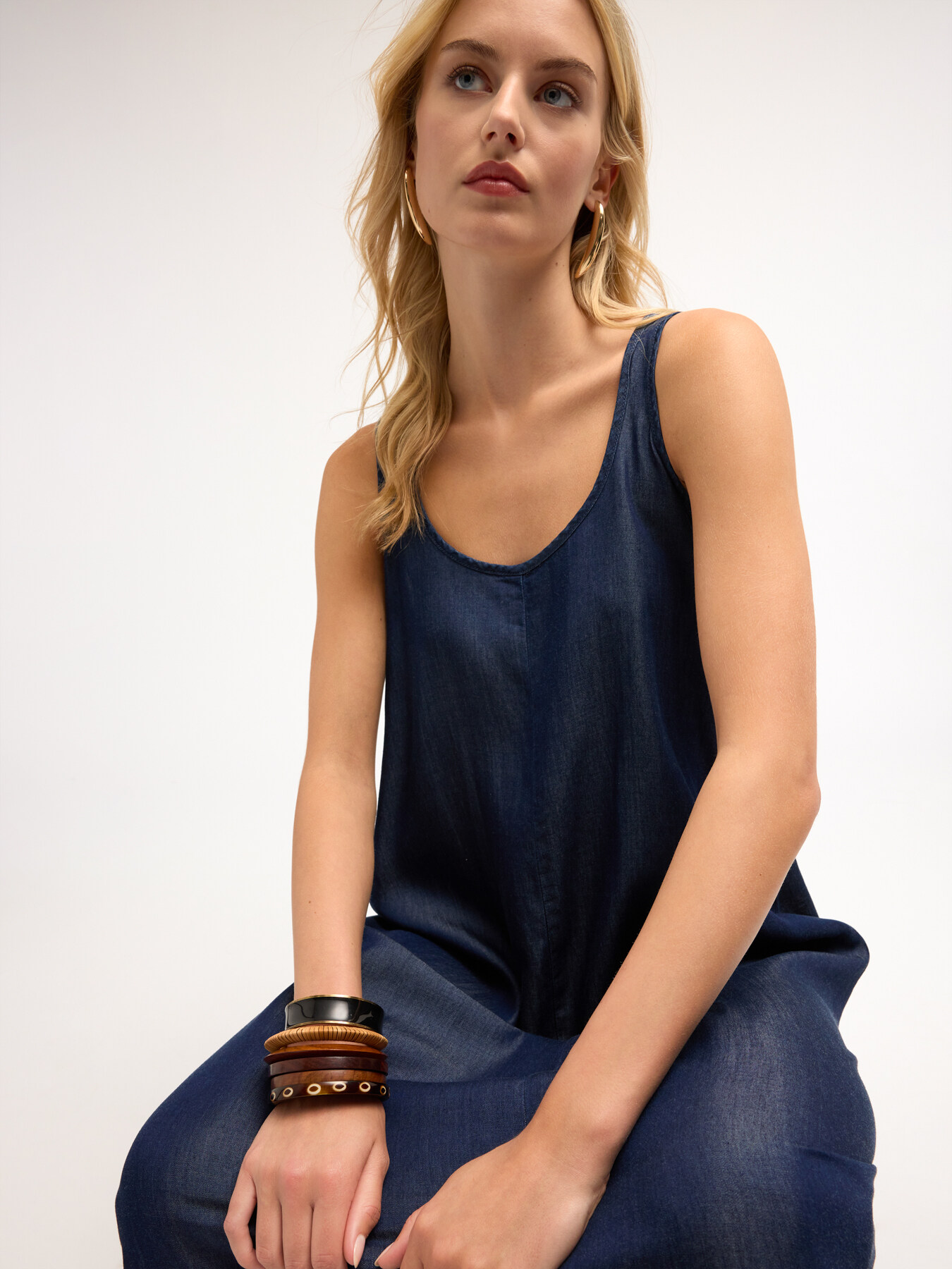 Vestito lungo in TENCEL&trade; image number 2