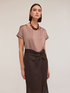 Two-material T-shirt image number 2