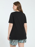 T-shirt en coton avec hotfix motif z&eacute;br&eacute; image number 1