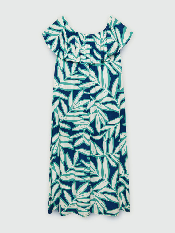 Kleid aus bedruckter Viskose LENZING™ ECOVERO™