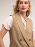 Linen blend oversized vest image number 2