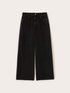 Schwarze weite Jeans im Slouchy-Stil image number 4