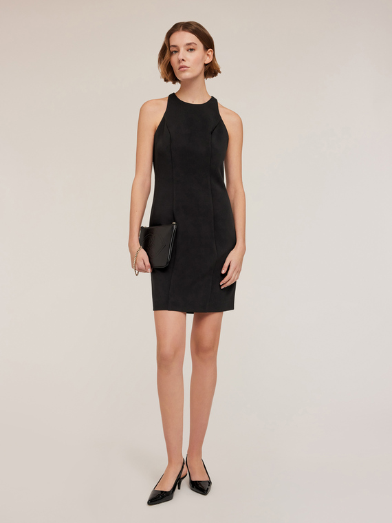 Mini dress in tessuto crêpe