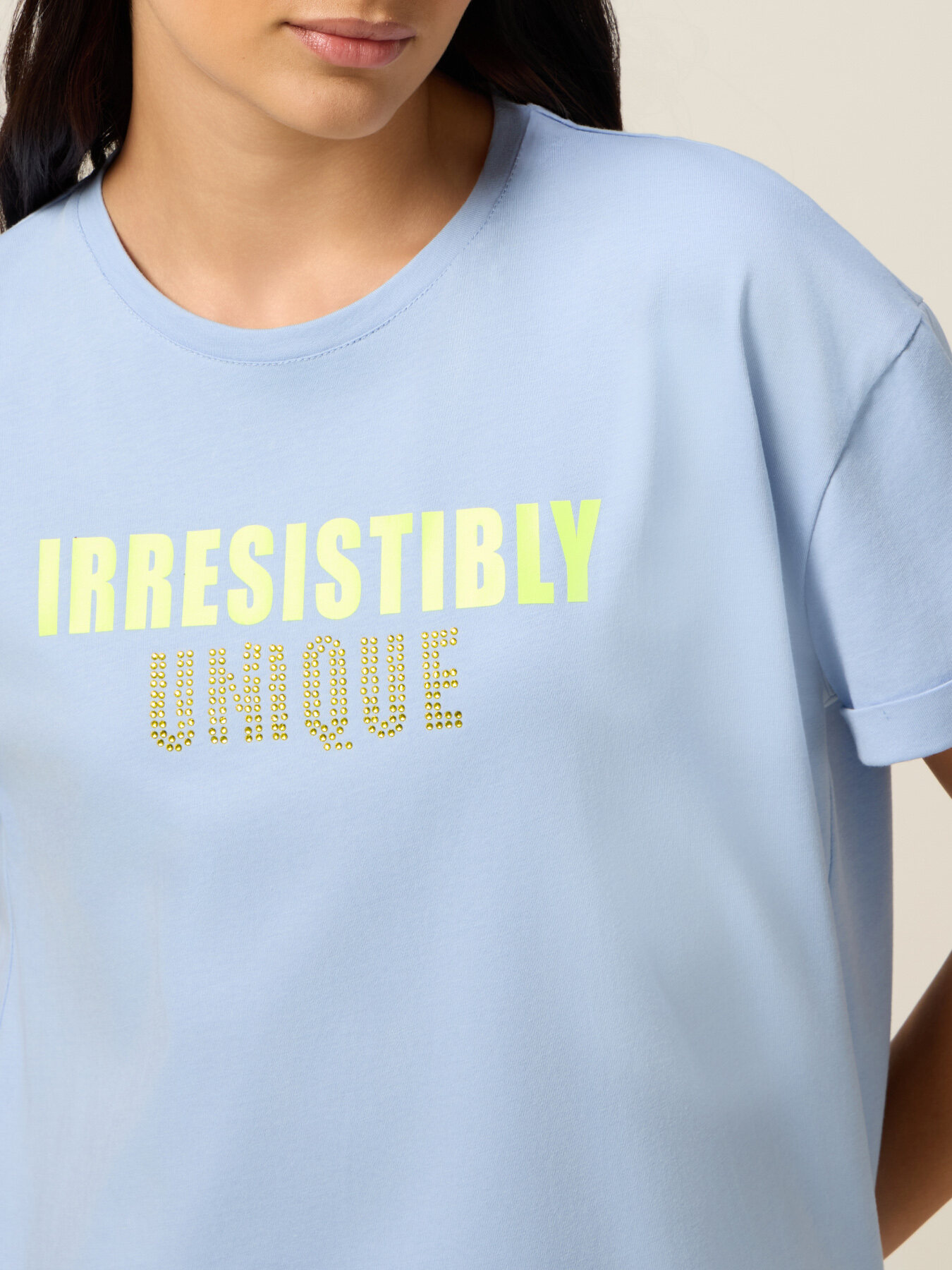 T-shirt con stampa e foulard image number 2