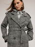 Cappotto in misto lana fantasia check image number 3