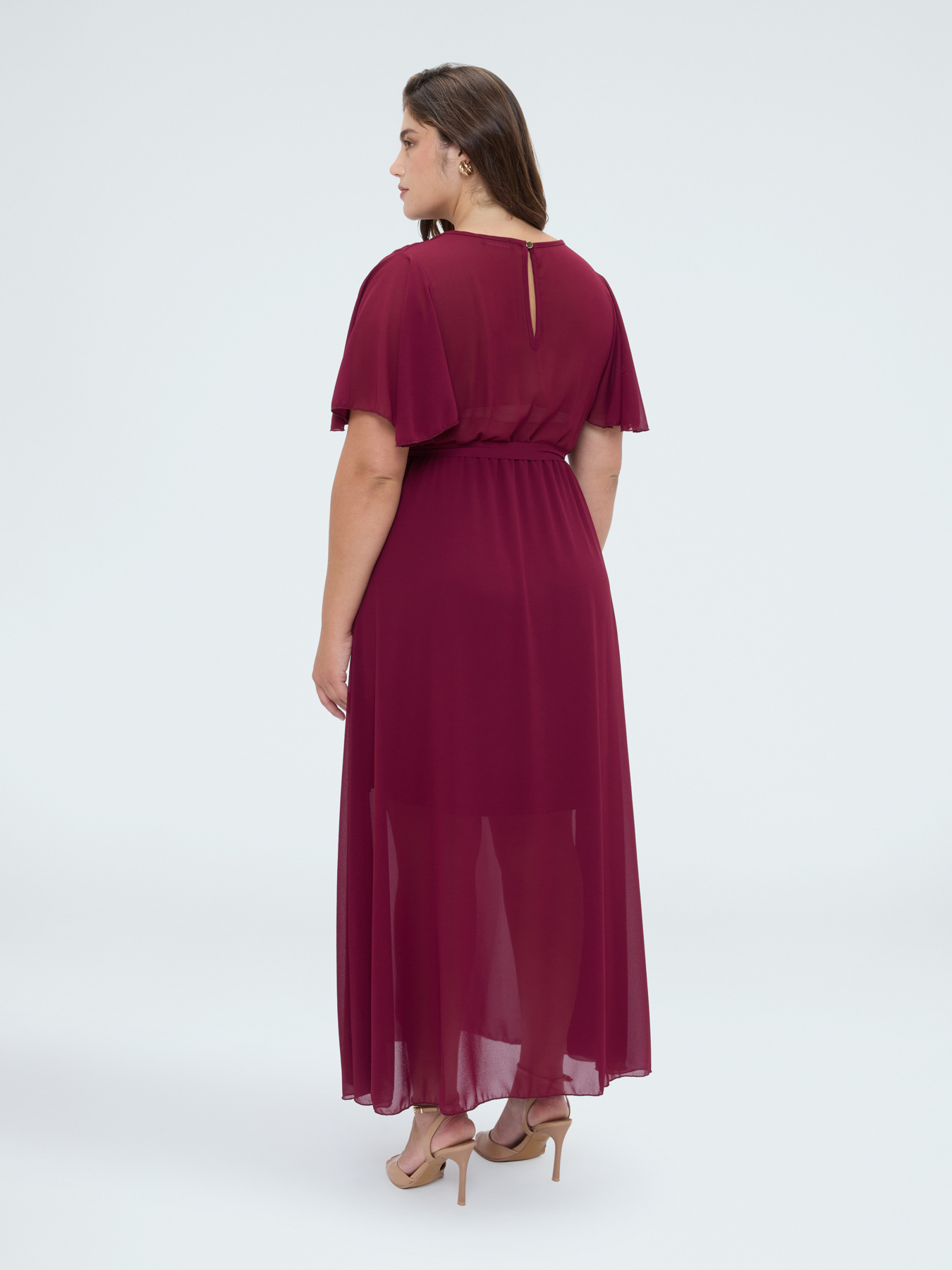 DREAM Kleid aus Georgette mit V-Ausschnitt image number 1