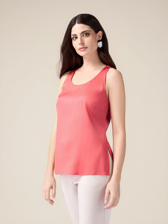 Viscose satin top