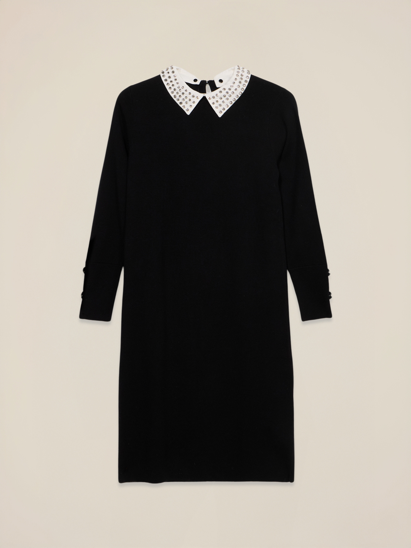 Kleid mit verziertem Kragen image number 3