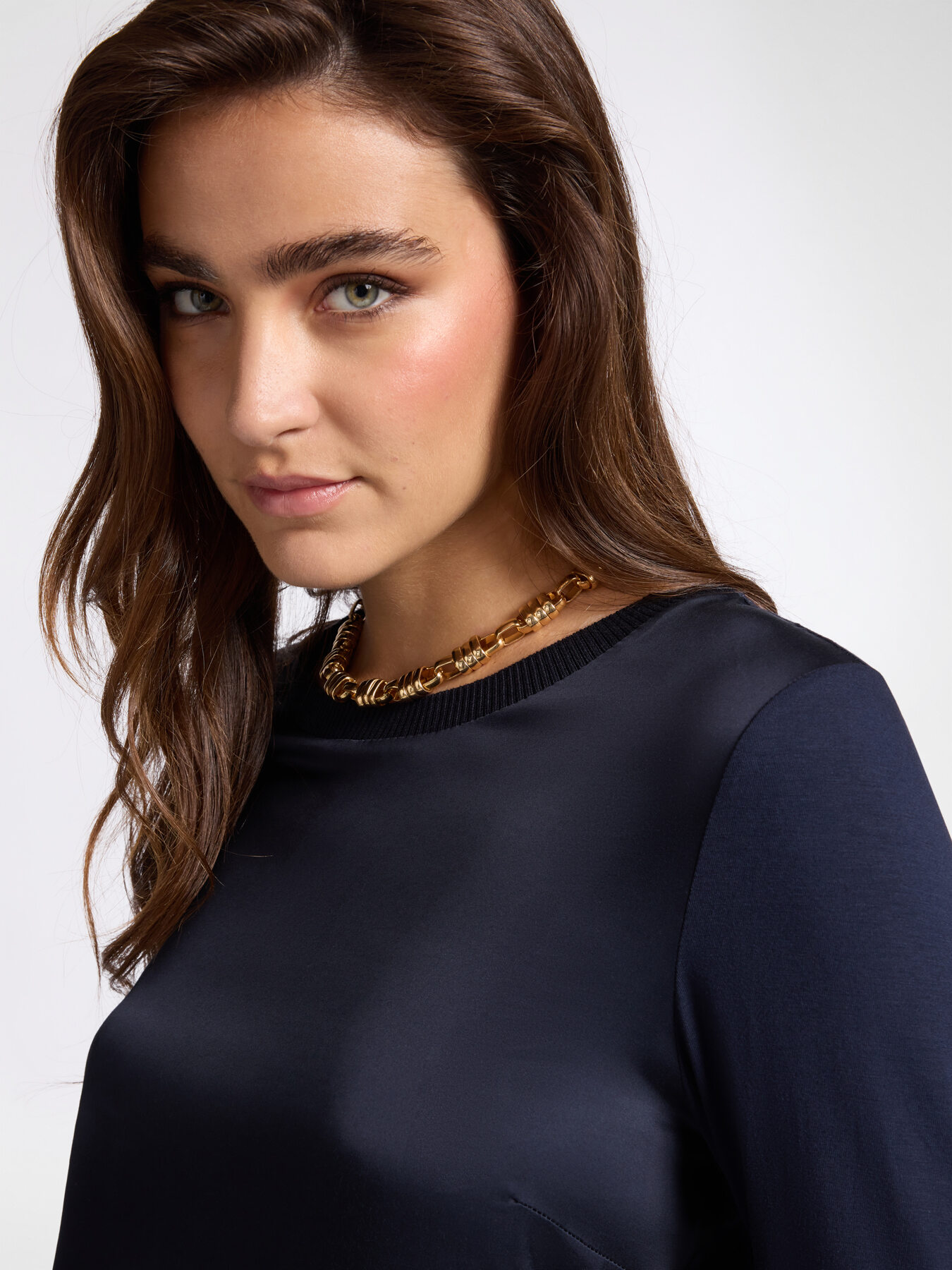 T-shirt in due tessuti image number 3