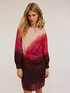 Vestito sfumato in raso image number 2