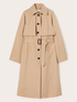 Einreihiger Trenchcoat aus technischem Gewebe image number 5