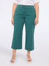 Pantalones cropped de mezcla de algodón image number 2